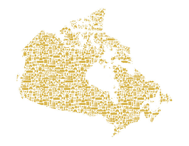 加拿大地图，房地产概念图片下载