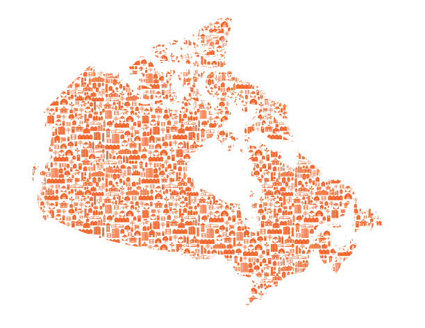 加拿大地图，房地产概念图片下载