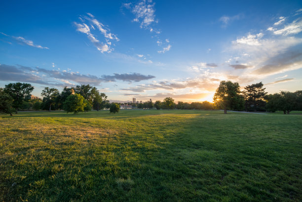 丹佛科罗拉多州城市公园和地平线图片下载