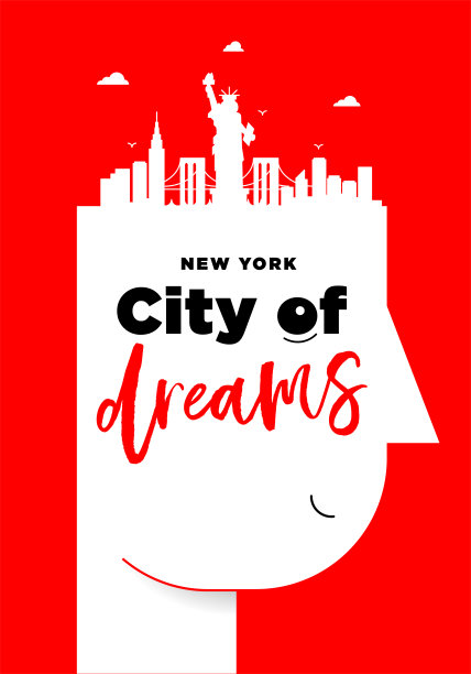 创意纽约市海报创意图片下载