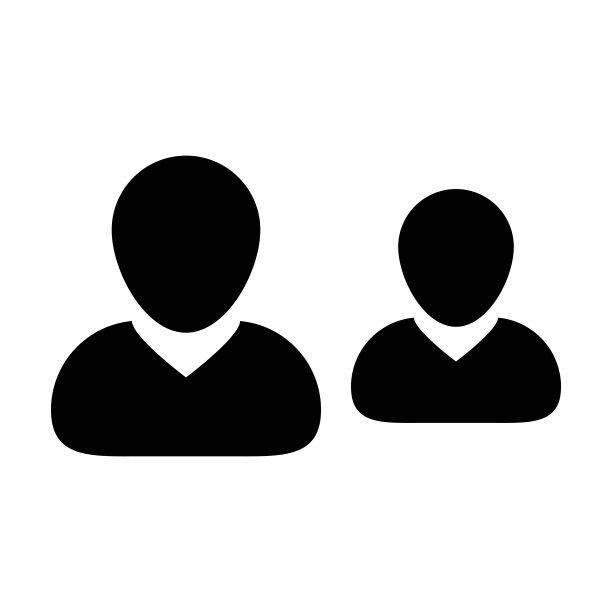 客户图标向量男性群体的人符号化身为企业在平色字形象形文字图片下载