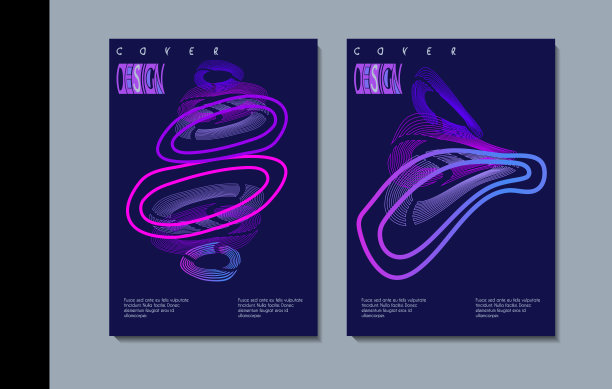 一套现代封面设计。图片下载
