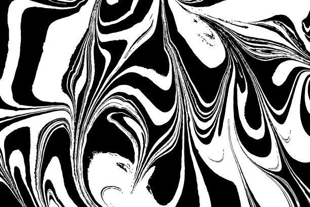 Ebru艺术。传统的土耳其Ebru技术。水彩画在有高度纹理的纸或布上。颜色用波浪和瓷砖图案绘制。素材图片