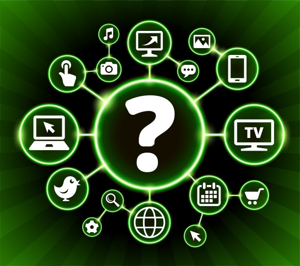 问号互联网通信技术暗按钮背景图片下载