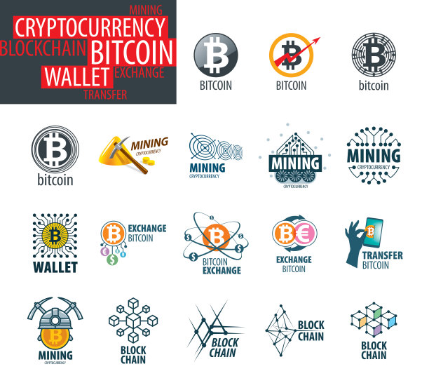 密码学矢量图标集图片下载