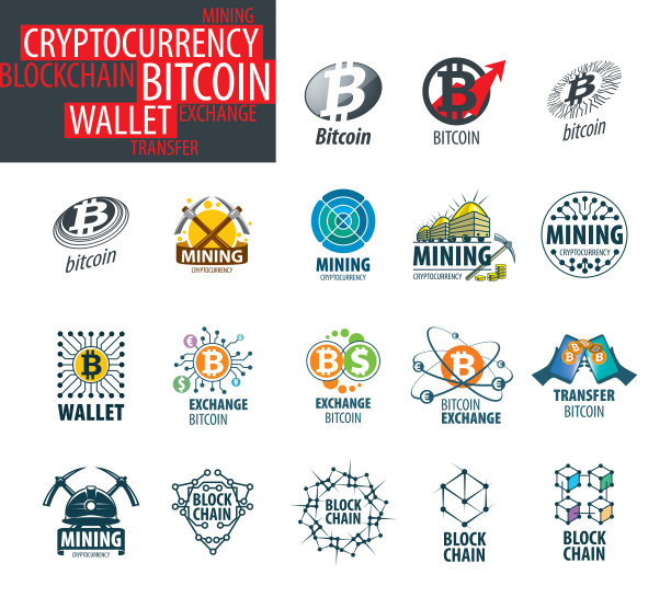 密码学矢量图标集图片下载