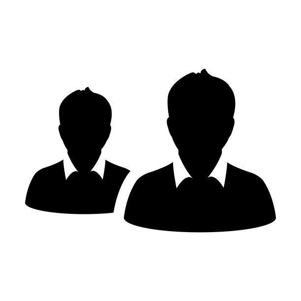 团队图标向量男性群体的人的符号化身为企业管理在平色字形象形文字图片下载
