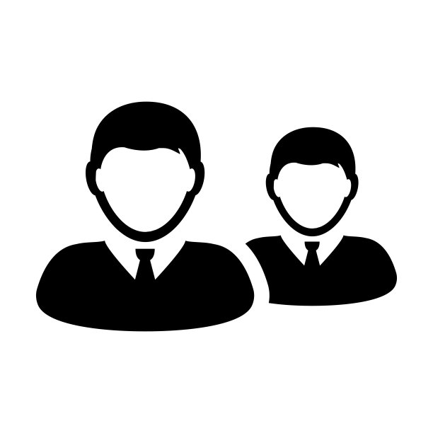 商人图标向量男性群体的人符号化身为企业管理团队在平色字形象形文字图片下载