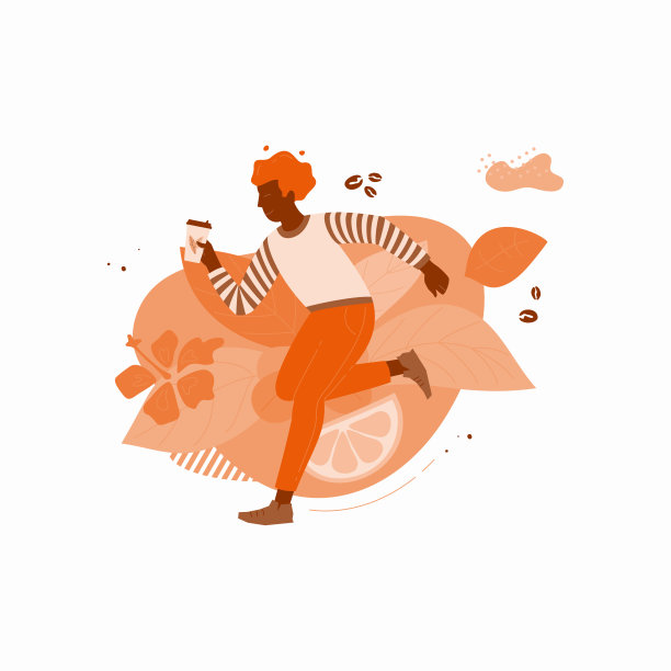 黑男孩享受着一杯咖啡图片下载