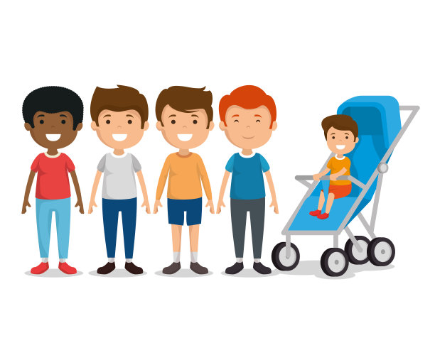 一群男孩的朋友角色图片下载