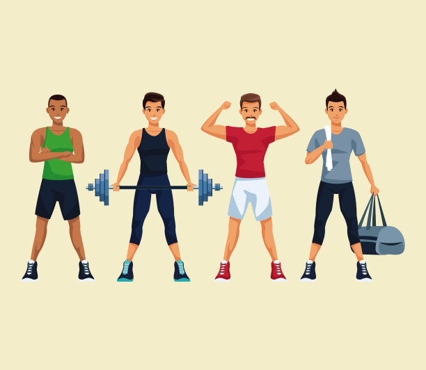 一组健身的人图片下载