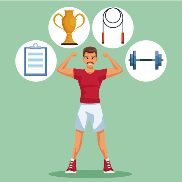 健身的人漫画图片下载