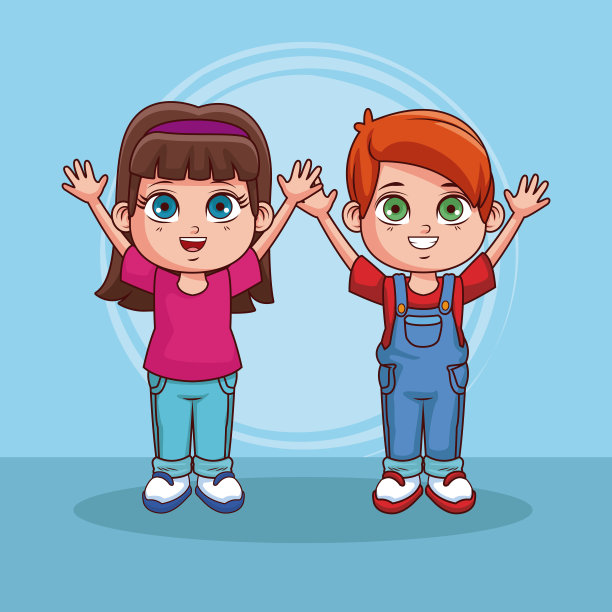 卡通可爱的孩子图片下载