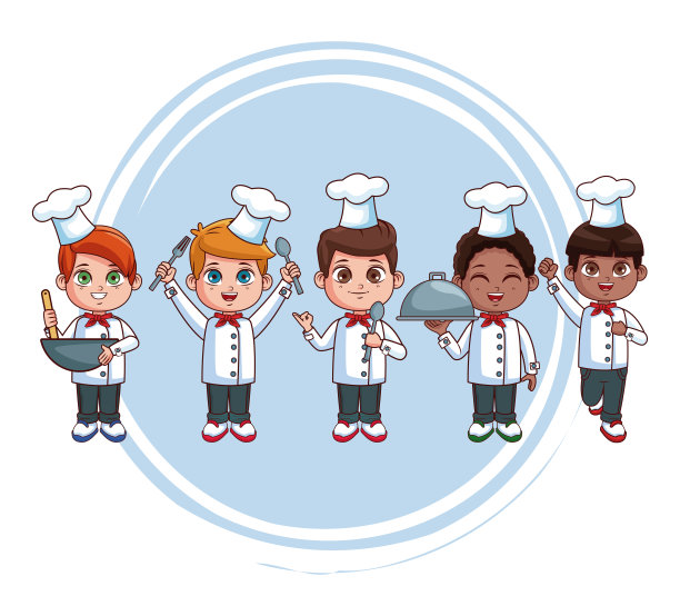 可爱厨师长卡通图片下载