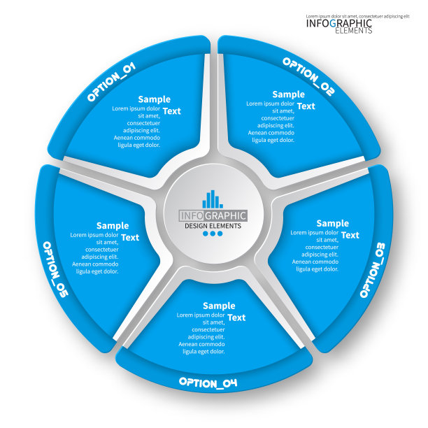 摘要三维纸张信息图图片下载