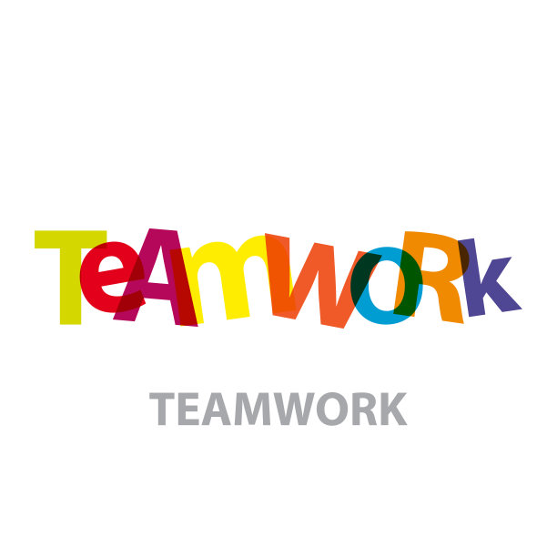 向量团队合作。破碎的文本图片下载