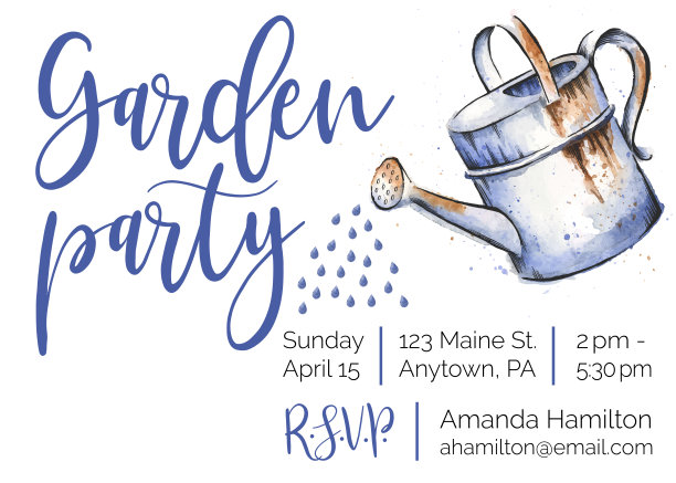 游园会水彩水墨邀请设计图片下载