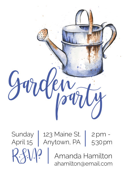 游园会水彩水墨邀请设计图片下载