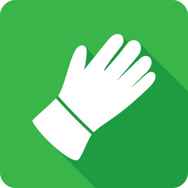 园艺手套图标剪影图片下载