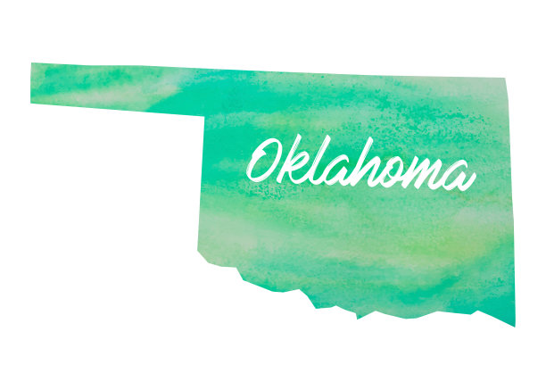 水彩俄克拉何马州图片下载