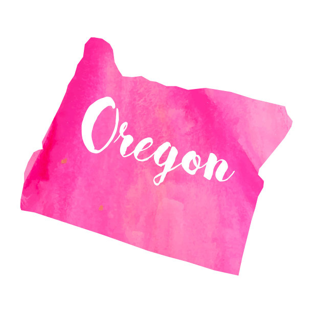 水彩俄勒冈州图片下载