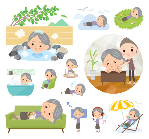 紫色的衣服grandmother_relax图片下载