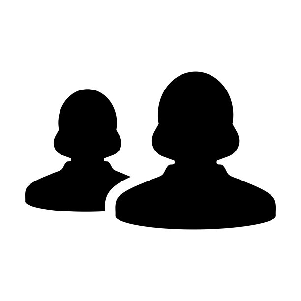 领导图标向量女性群体的人符号化身为企业管理团队在平色字形象形文字图片下载