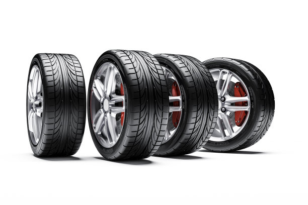 3d汽车轮胎和合金车轮图片下载