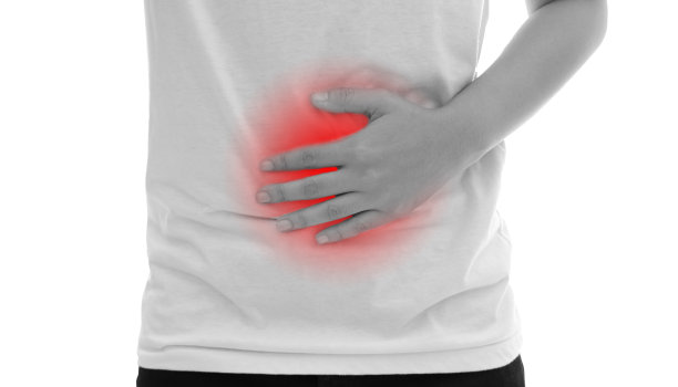 白底腹痛的男人图片下载