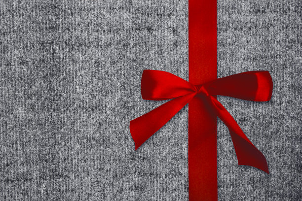 红色的缎带。背景、纹理的整理材料素材图片