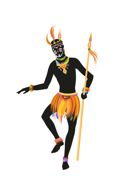 民族舞蹈非洲人图片下载