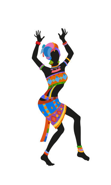 民族舞蹈非洲妇女图片下载