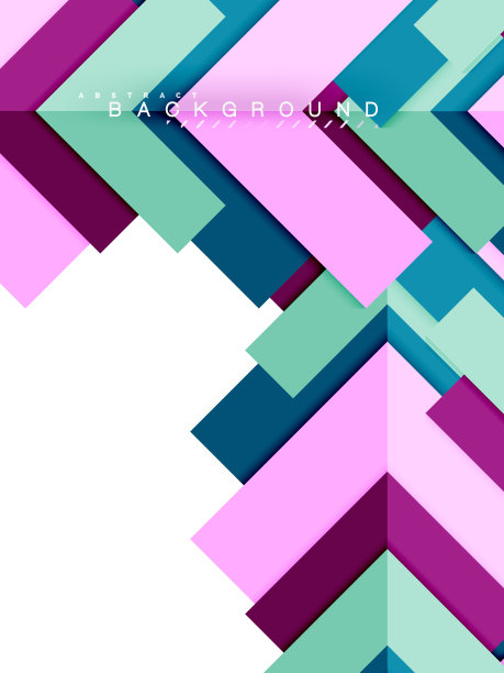 多色抽象几何形状，几何背景的网页横幅图片下载