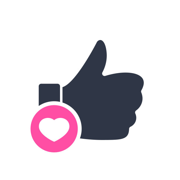 就像图标，手势图标和心形符号。喜欢的图标和喜欢，喜欢，爱，关心的象征图片下载