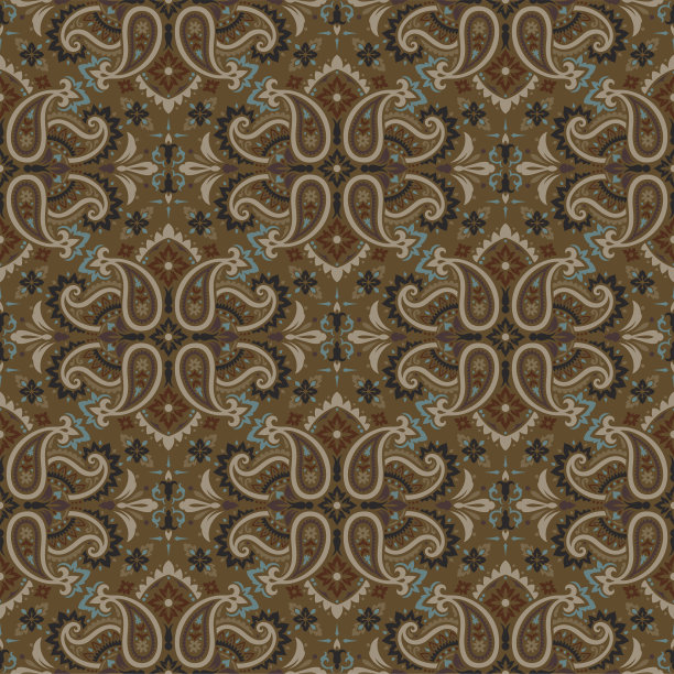 无缝的佩斯利图案图片下载