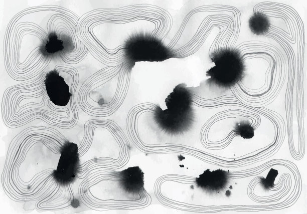 墨水和铅笔涂鸦的背景图案图片下载