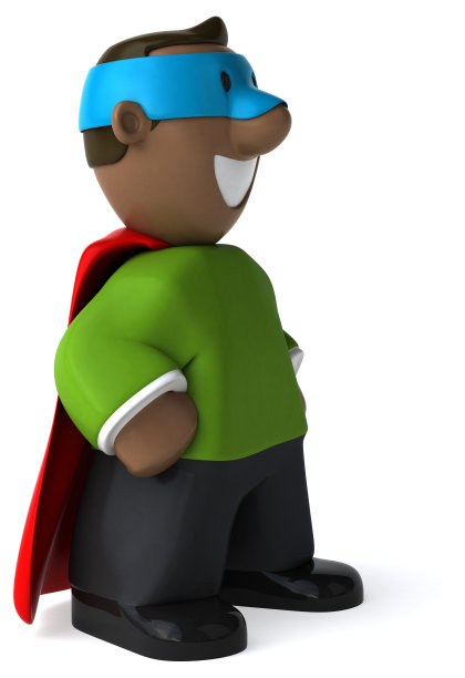 超级爸爸- 3D插图图片下载