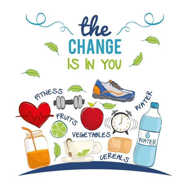 健康的生活方式设计图片下载