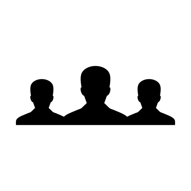 人的图标向量男性群体的人的符号化身为企业管理团队在平色字形象形文字图片下载