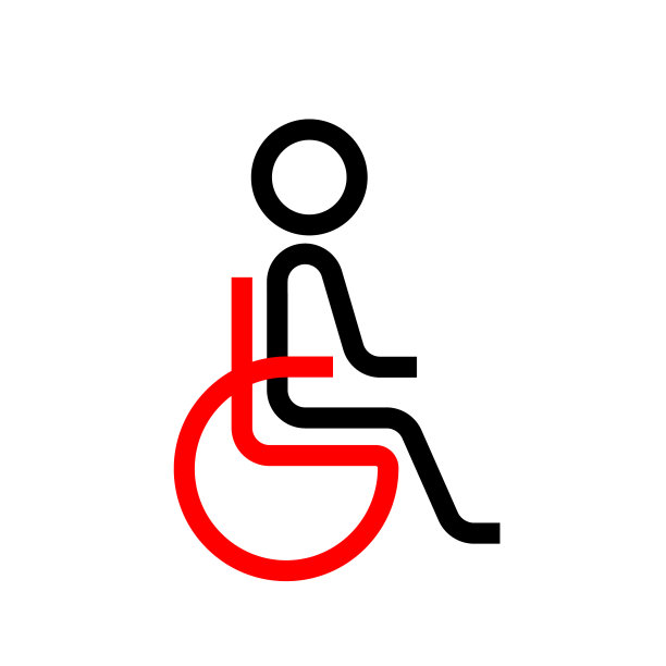 轮椅障碍迹象图片下载