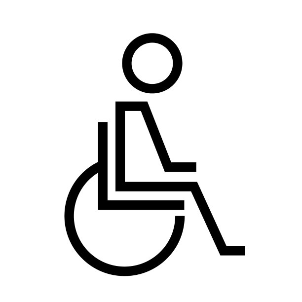 轮椅障碍迹象图片下载