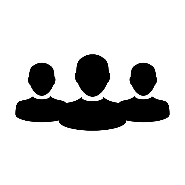 客户图标向量男性群体的人符号化身为企业在平色字形象形文字图片下载