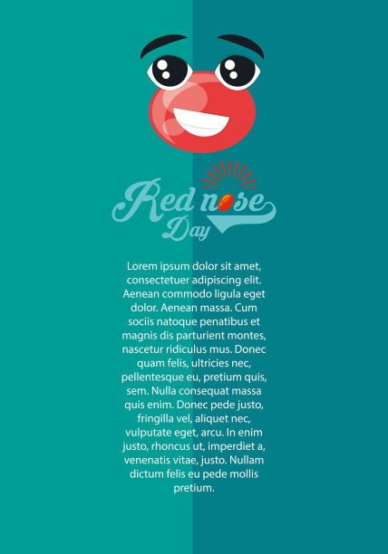 红鼻子日设计图片下载