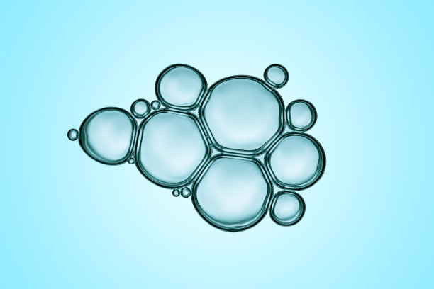肥皂泡沫的宏观特写素材图片