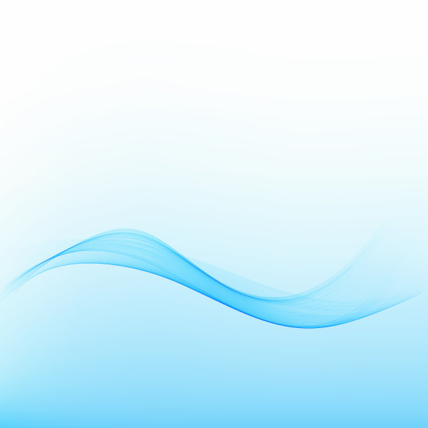 抽象矢量背景，透明波浪线为宣传册，网站，传单设计图片下载
