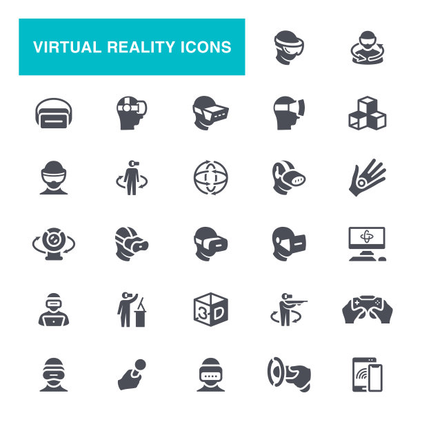 虚拟现实头盔图标图片下载
