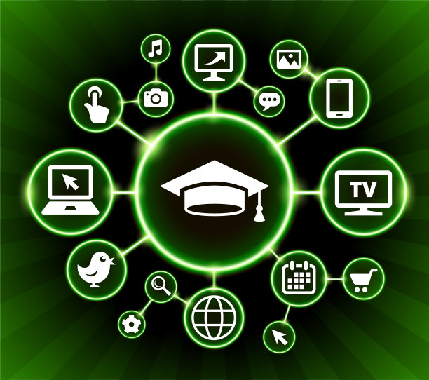 毕业网络通信技术暗按钮背景图片下载