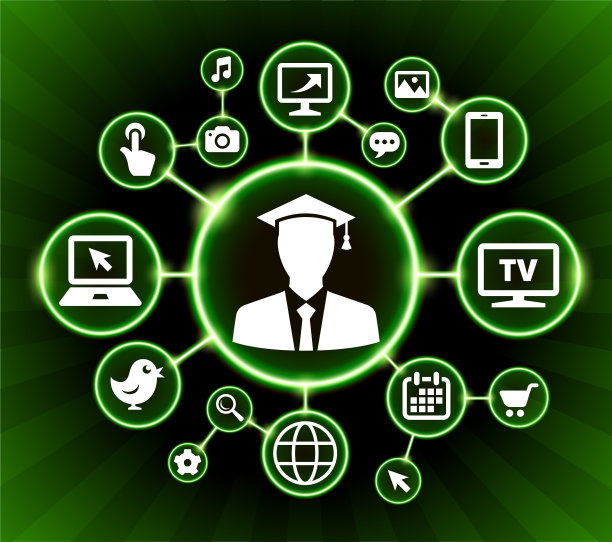 毕业网络通信技术暗按钮背景图片下载