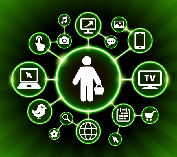 购物网络通讯技术暗按钮背景图片下载