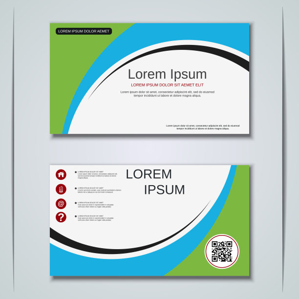 商务拜访卡矢量设计模板图片下载